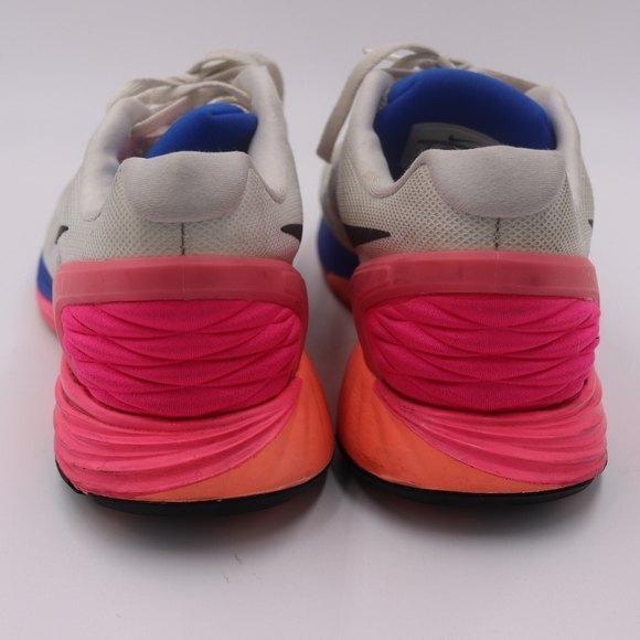 Nike Lunarglide Womens  Running Shoe Size 8 style 654434-101 - Picture 4 of 11